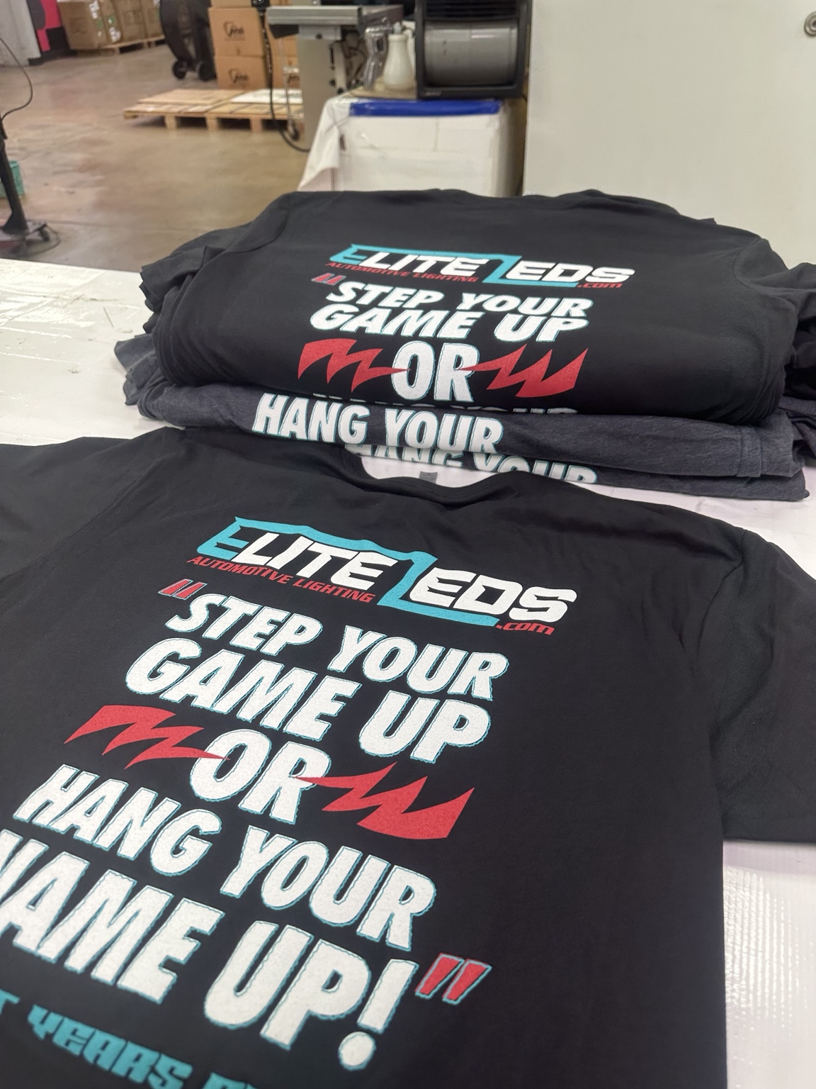 Finished Elite LED apparel run