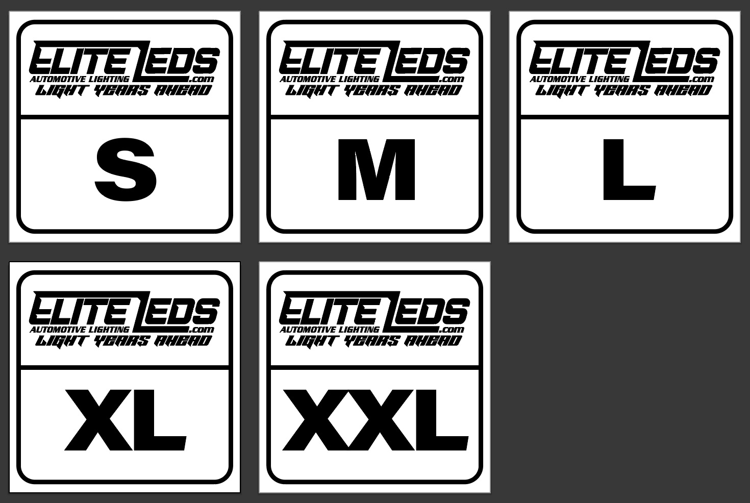 Custom inside shirt labels for sizes small through double extra large